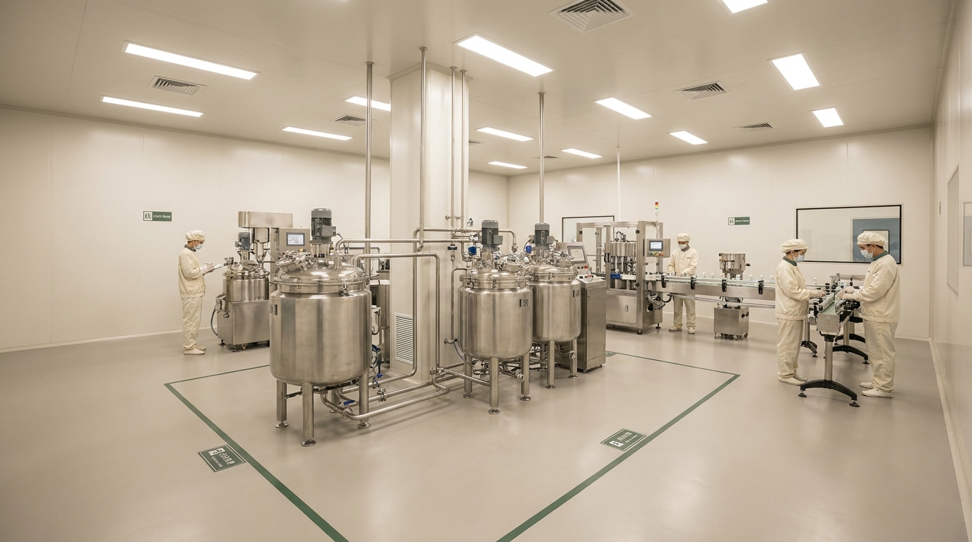 Guangzhou cosmetics factory campus overview
