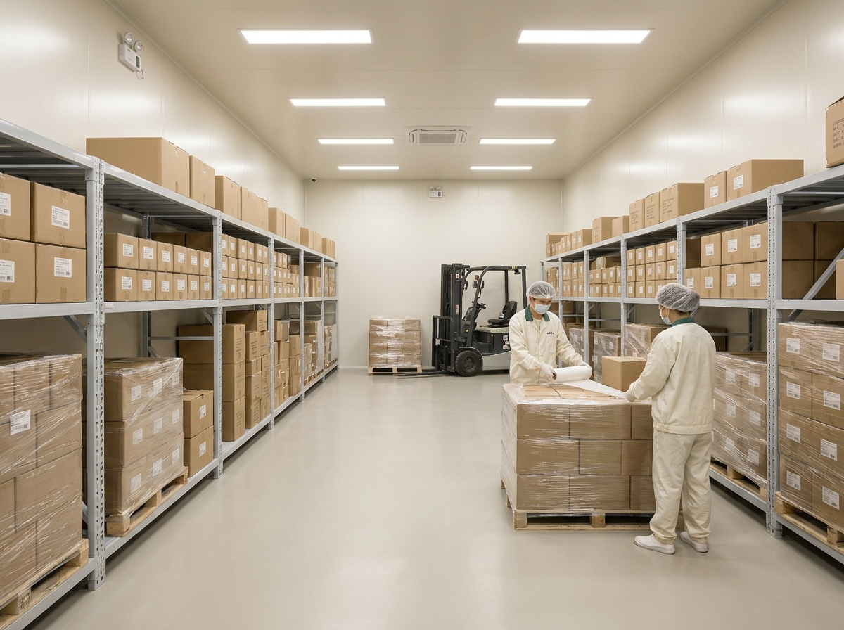 Export warehouse and global cosmetics logistics