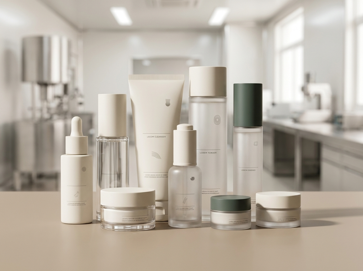 Skincare manufacturing collection for private label and OEM in Guangzhou